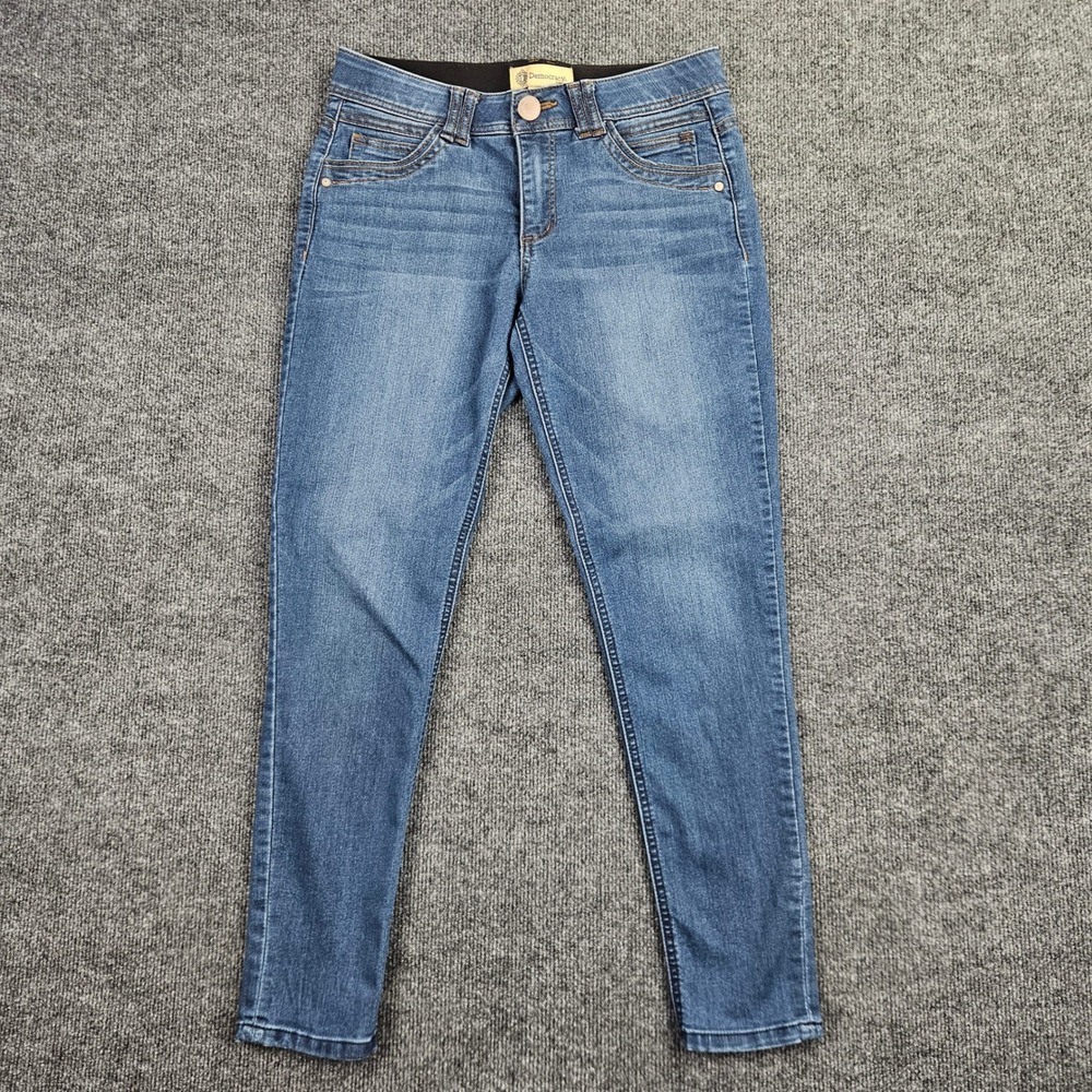 Democracy Ab Technology Ankle Skinny Jeans Womens 6 Mid Rise Dark Wash B1641XXIY